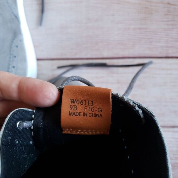 Cole Haan Grand OS Grey Suede Brogue Oxford Lace Up Shoes 9B Gray Size 9B - Picture 7 of 11